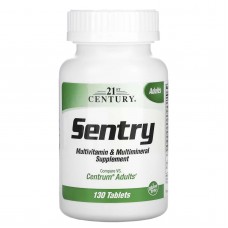 21st Century, Sentry, добавка з мультивітамінами та мікроелементами для дорослих, 130 таблеток